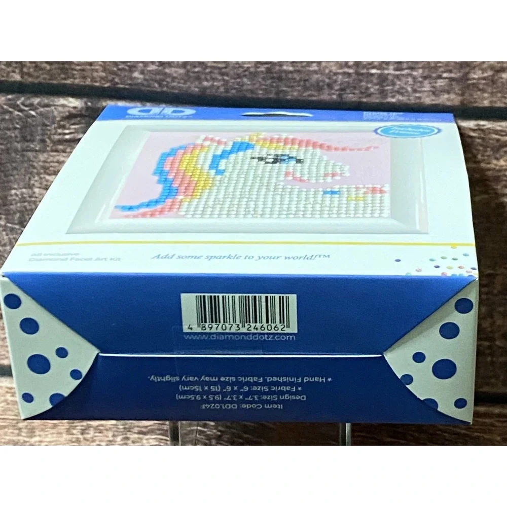 Diamond Dotz Pretty Uni Diamond Dotting Kit with frame (6in x 6in) New